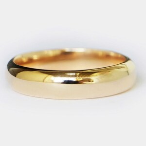 5mm 14k Gold Band, Classic Polished Wedding Band, Anniversary Ring, Comfort Fit
