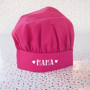 Mama Personalized Chef Hat For Women, Custom Name Cooking Baking Gifts And Accessories, Culinary Gift Adjustable Bakers Hat For Adult