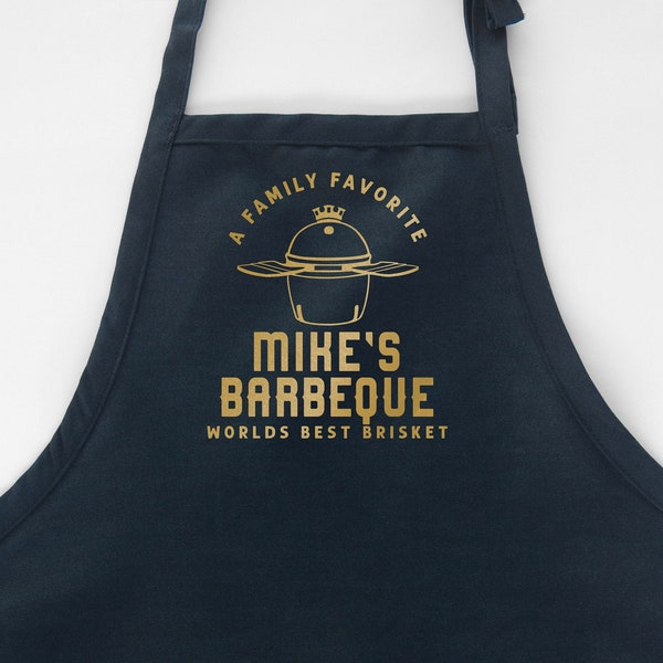 Personalized Charcoal Smoker Aprons For Men Women Kids, Meat Smoker Grill Gifts And Accessories, XL BBQ Grilling Aprons