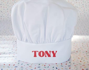 Personalized Chef Hat, Custom Cooking Gift, Adjustable Baker Hat: Stain Resistant
