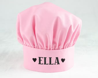 Kids Personalized Chef Hat: Ages 2-10, Stain Resistant, Made In USA