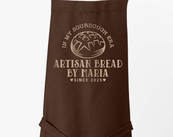 Personalized Sourdough Bread Apron: Adults & Kids, Stain Resistant, Made In USA (Sourdough1)