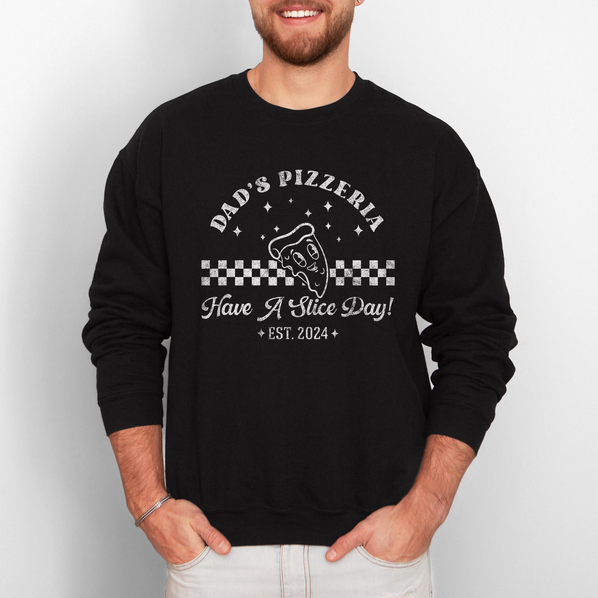 Personalized Retro Pizza Sweatshirt for Men Women Teens