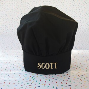 Personalized Chef Hat For Men Women Teens, Custom Cooking Baking Gifts And Accessories, Culinary Gift Adjustable Bakers Hat For Adult