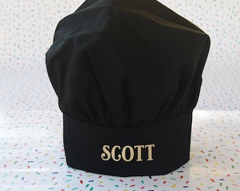Personalized Chef Hat for Men Women Teens, Custom Cooking Baking