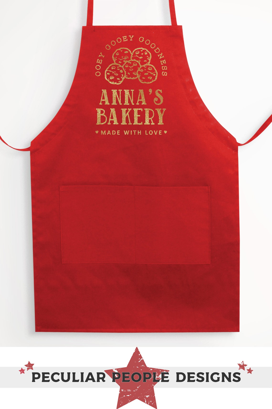 Personalized Cookie Baking Apron For Men Women Teens Cute Etsy