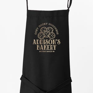 Personalized Cookie Baking Apron: Adults & Kids, Stain Resistant, Made In USA (Cookies1)
