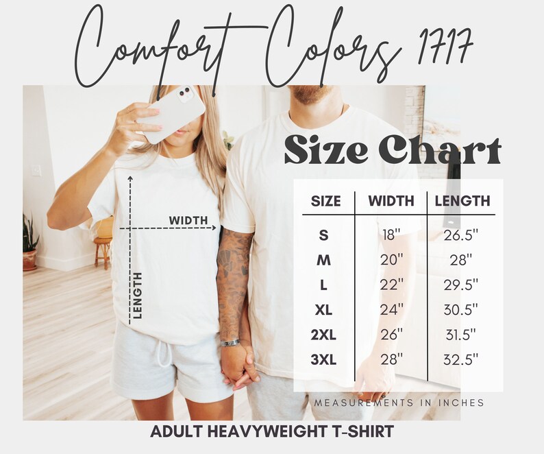 t-shirt size chart