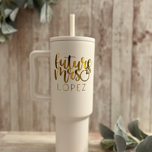 Personalized 40 oz S|M Trek Tumbler Bride, Future Mrs. Mrs, Engagement Wedding