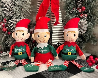Personalized Elf, Christmas Elf, Custom Elf, Stocking Stuffer, Girl Elf, Boy Elf, Plush toy Elf