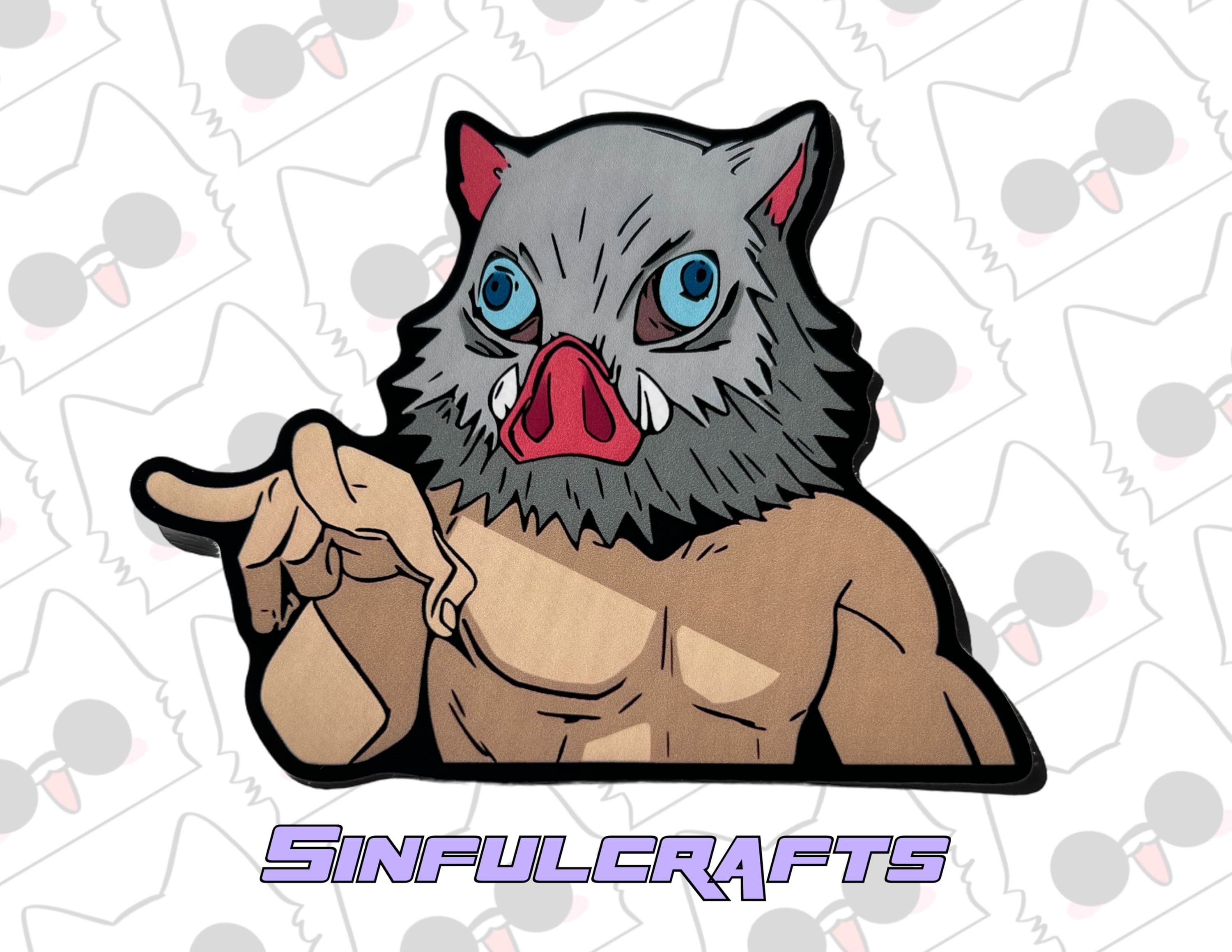 Race Me, Fight Me, Beast Breathing Boy, Anime, Decal, sticker, Water Resistant, Car Decal, Anime Car Decals, Anime-Inspired
