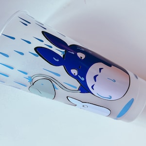 Totoro Cold cup, with straw, 24 oz, Neighbor, cold cup, reusable cold cup, Japanese anime, studio, ghibli, Starbucks cup
