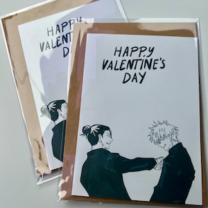 JJK, Tarjeta de San Valentín, Tarjeta 5 x 7, Anime, tarjeta de amor, Tarjetas de felicitación, Tarjeta de anime, Lindo A6, Anime, Manga, Sourcerer, Nan,Kento, ami, japonés