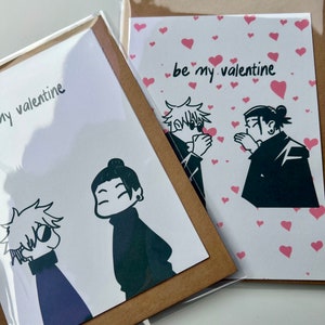 JJK, Tarjeta de San Valentín, Tarjeta 5 x 7, Anime, tarjeta de amor, Tarjetas de felicitación, Tarjeta de anime, Lindo A6, Anime, Manga, Sourcerer, Nan,Kento, ami, japonés