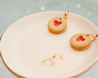 Mickey Jam Cookie Earrings – Disney Snack-Inspired Polymer Clay Jewelry | Lightweight & Handmade