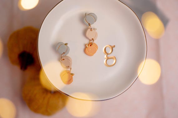 Pumpkin Dangling Earrings | Fall Earrings | Autumn Season