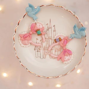 Going to the Ball Earrings- Minnie Ears Medium Sized Lightweight | Cinderella inspired