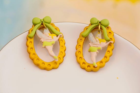 Tink Earrings | A little bit of Pixie Dust | Tinkerbell | Lightweight Fairy Earrings | Handmade Disney-Inspired Jewelry | Magical Gifts