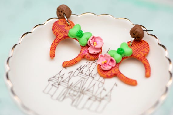 We Know The Way! | Moana Inspired | Hawaiian Minnie Ears | Stud Earrings |