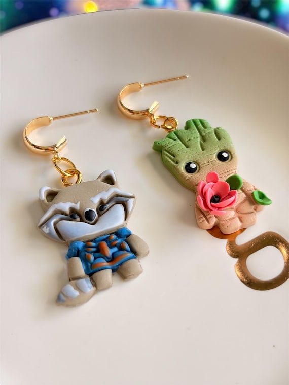 Gaurdians | Galaxy Inspired Earrings | Lightweight Dangling Earrings | Floral | Mixtape Earrings