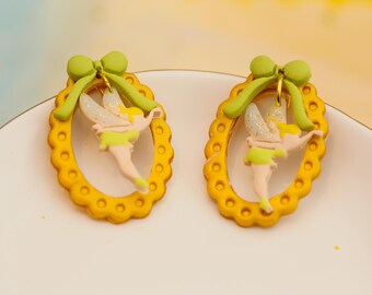 Tink Earrings | A little bit of Pixie Dust | Tinkerbell | Lightweight Fairy Earrings | Handmade Disney-Inspired Jewelry | Magical Gifts