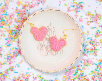Pink Conchas Sweet Bread | Lightweight Earrings | Magical Mouse