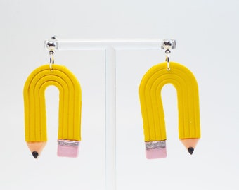 School Pencil Teacher Earrings