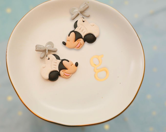 Featured listing image: Chef Mickey Earrings – Food & Wine Festival Inspired | Handmade Polymer Clay Jewelry