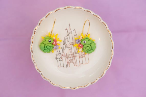 Pascal Hoop Earrings| Rapunzel Sidekick | Tangled Inspired