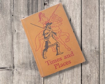 Libro de texto infantil antiguo de principios del siglo XX "Tiempo y lugares" Lectores básicos: Serie de fundamentos curriculares