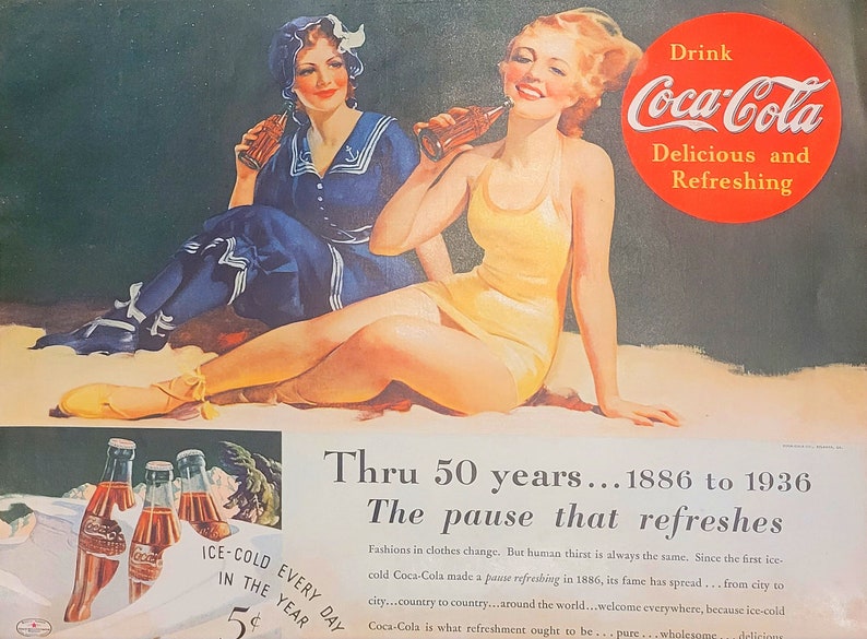 Vintage 1930s Magazine Advertisements, Retro Ads, Coca Cola, Soda, Pop ...