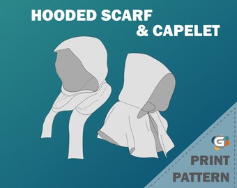 Hooded Scarf & Capelet Pattern