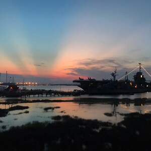 Sunset, Charleston Harbor, Wall Decor, Gift, Unique, Colorful, Sailboats, Sunset Print
