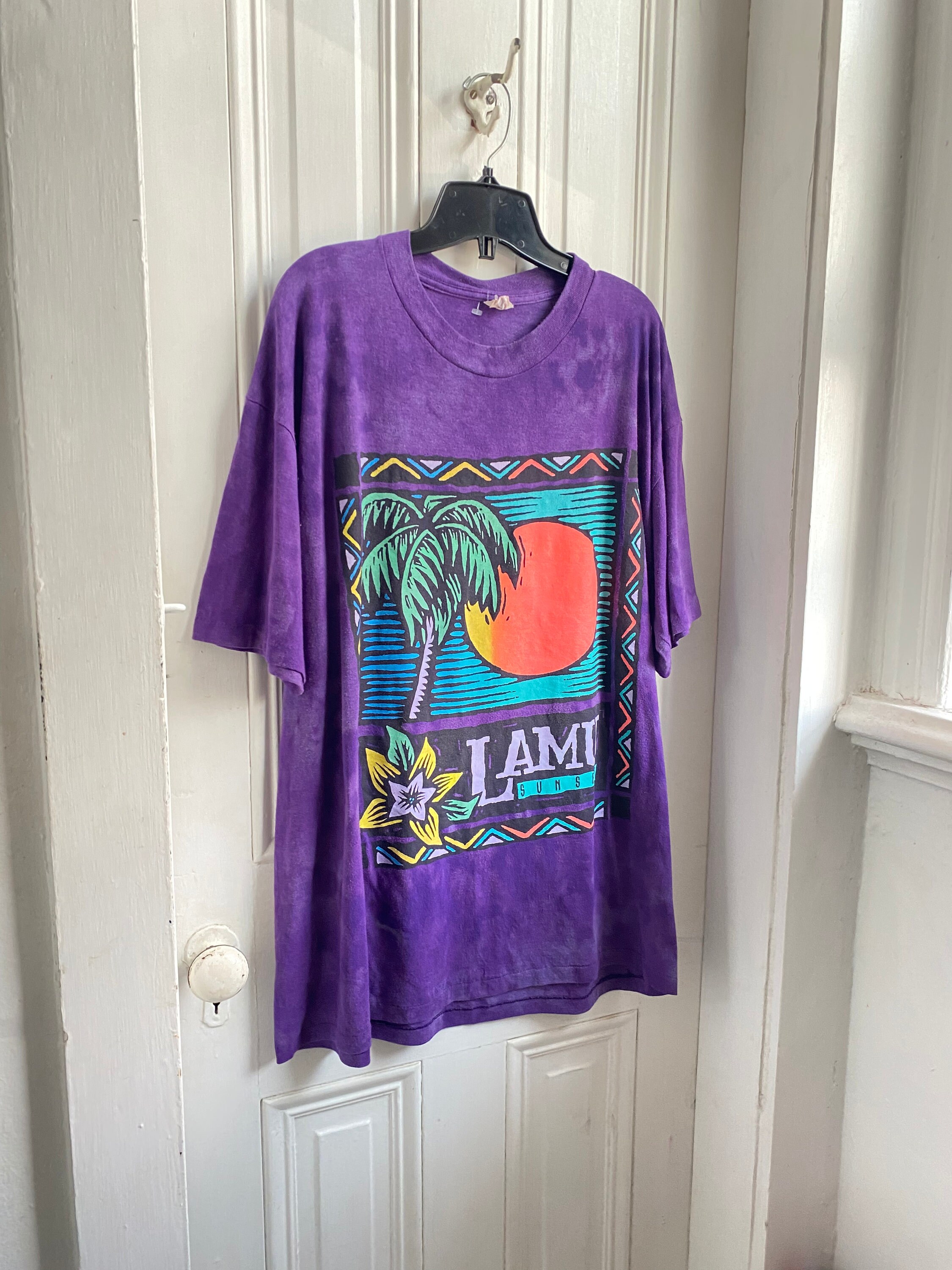 Vintage Lamu Kenya Tee Size XL 90s Finland