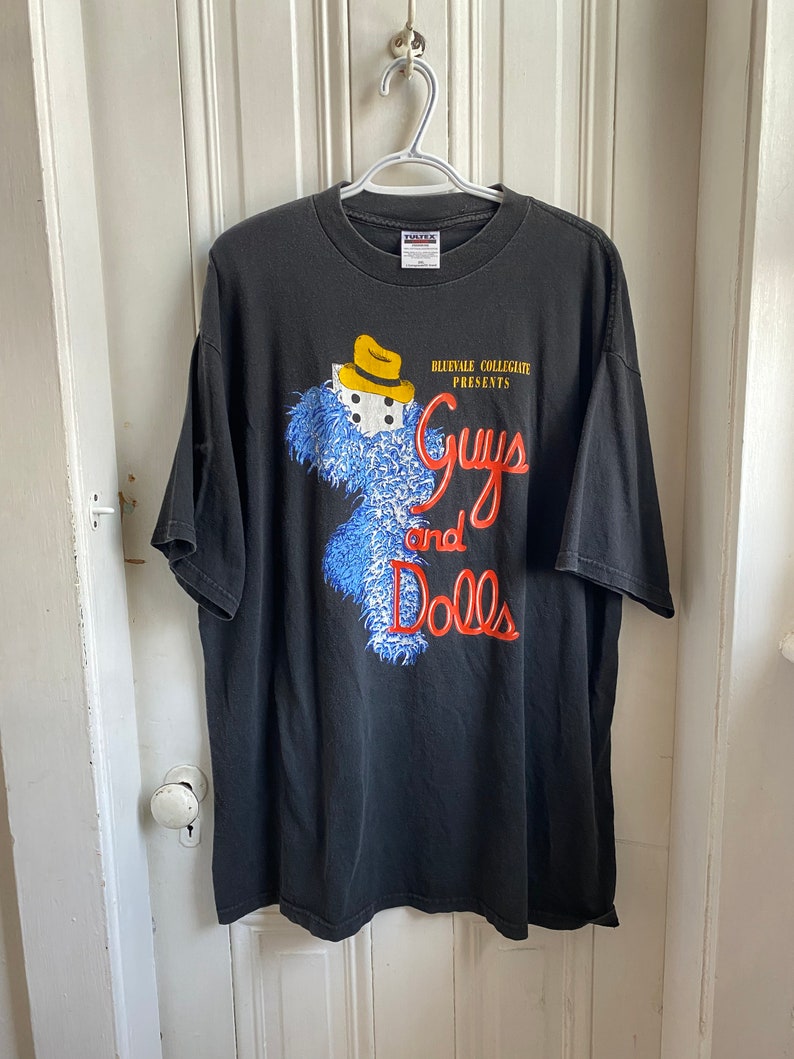 Vintage Guys and Dolls theatre tee 2 XL tultex tag image 1