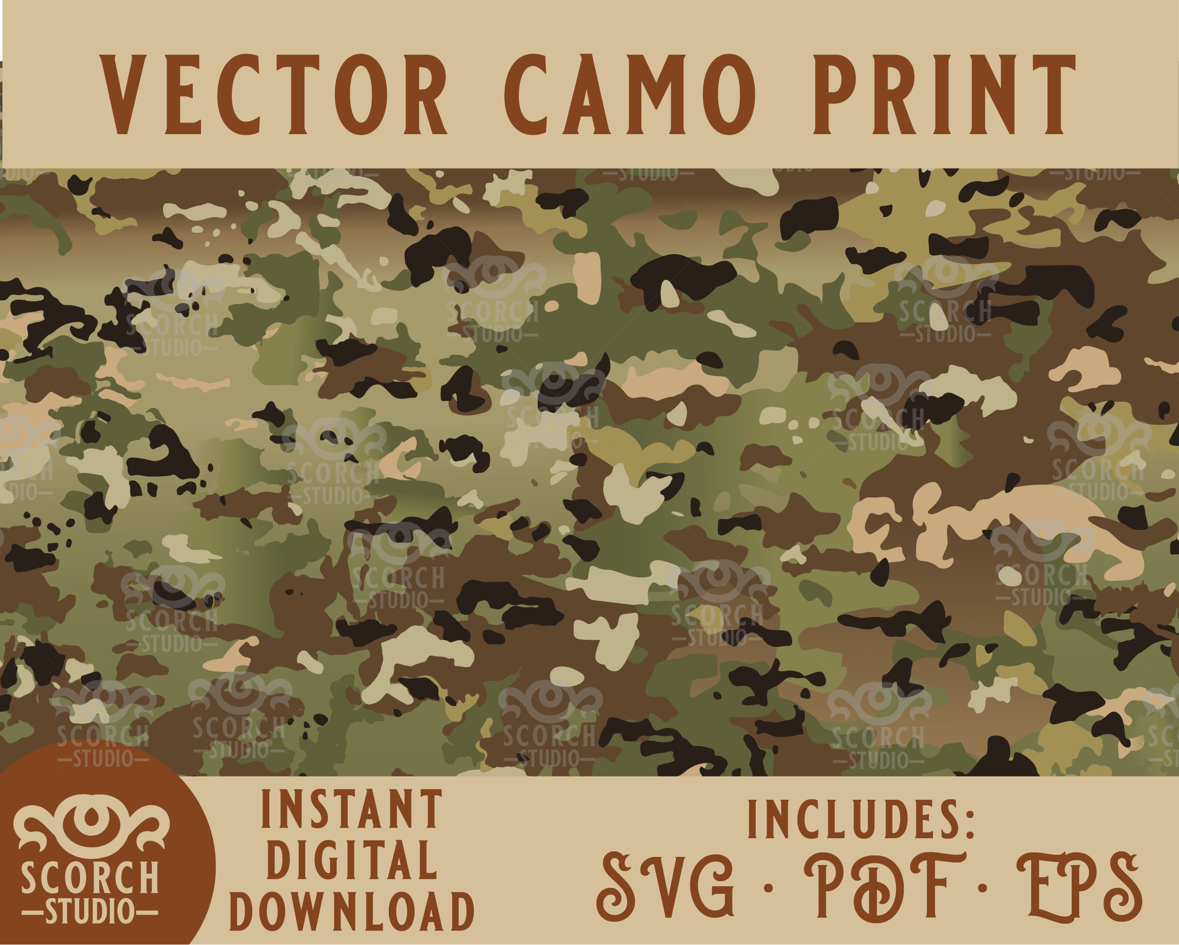 Operational Camouflage Pattern OCP Vector Camouflage Pattern Etsy