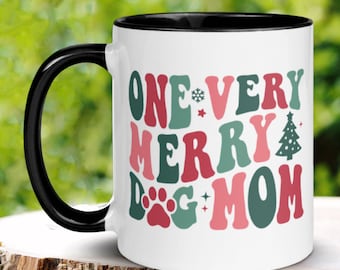 Dog Mom Gift, Dog Mom Mug, Christmas Gifts, Dog Owner Gift, Dog Mom Gifts, Retro Dog Lover Gift, Dog Mama Coffee Mug, Christmas Tree, 1350