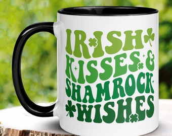 St Patricks Day Mug, Irish Mug, Retro Coffee Mug, Saint Patrick's Day Gifts, Funny Mug, Shamrock Clover, Lucky Mug, Saint Patrick Day, 1414