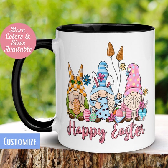 Easter Gnome Mug, Gnome Mug, Gnome Coffee Mug, Easter Gnomes