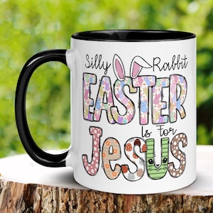 Christian Gifts, Christian Coffee Mug, Easter Is For Jesus, Easter Mugs, Jesus Mug, Easter Coffee Cup, Easter Gift, Religious Faith, 1463