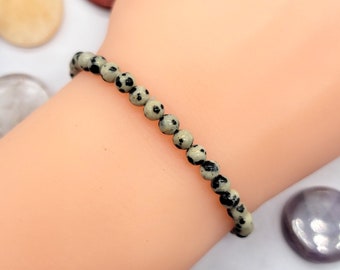 EvaDane Natural Ocean Jasper Gemstone Rope Bead Alphabet Letter R Charm Stretch Bracelet EvaDane Natural Ocean Jasper Gemstone Rope Bead Alphabet Letter R Charm Stretch Bracelet