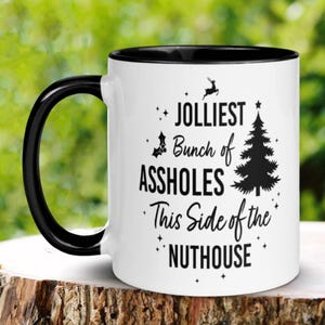 Funny Christmas Mug, Christmas Gifts, Christmas Tree Mug, Christmas Profanity Mug, Jolly Holiday Mug, 1092