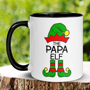 Christmas Mug, Papa Elf, Elf Mug, Grandpa Mug, Christmas Coffee Mug, Holiday Mug, Gnome Mug, Hot Cocoa Mug, Christmas Family Mug, 1048