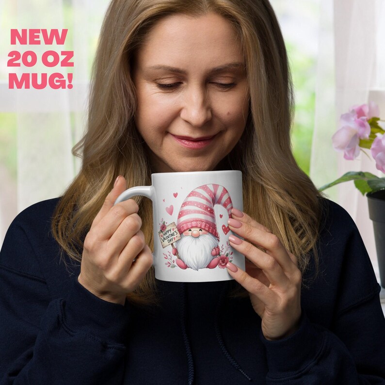 Gnome Valentine's Day Mug, Love Gift imagen 5