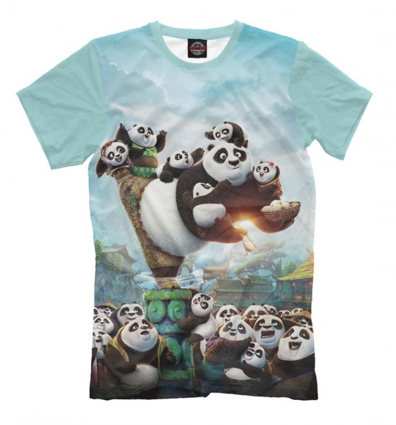 Kung Fu Panda 3 T-Shirt Premium Microfiber Tee Men's | Etsy