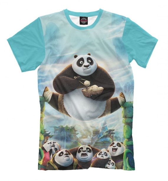 Kung Fu Panda 3 T-Shirt High Quality Microfiber Tee | Etsy