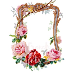 Frame Congo Roses PNG transparent background
