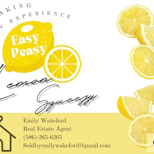 Realtor postcard, Real Estate Agent, Realtor Marketing, Lemon Squeezy, Exp realty, Real estate flyer, Realtor Pop by card, Real estate team