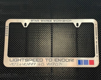 Star Wars Custom Stainless Steel License Plate Frame