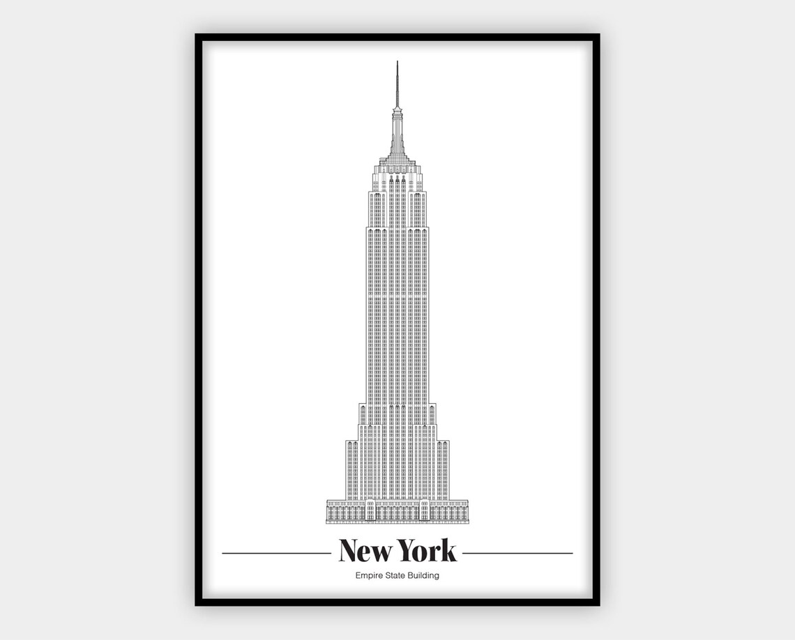 Эмпаер стейт билдинг план чертеж tudy of the "economic height" for an office building as applied to the Empire St